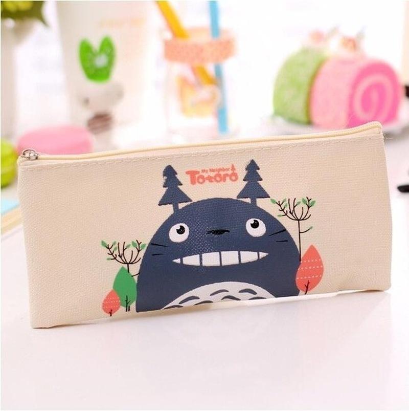 

Мультяшный пенал «Шиншилла» Милый холщовый пенал для студенток 1 шт. бежевый