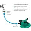 LIOOBO Lawn Sprinkler, Automatic Sprinkler with 360 Degree Rotation, Irrigation, Garden Watering Tool for Gardening, Flower Beds, and Agriculture