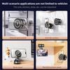 D1W Magnetic Car Phone Holder Wireless Charger 360° Foldable Vacuum Suction Phone Mount Stand - Black