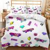 Skateboard Dynetrekksett Skateboardspiller Hip Hop Sengetøy Tenåringer Gate Hobby Sport Hippie King Size Polyester Dynetrekk