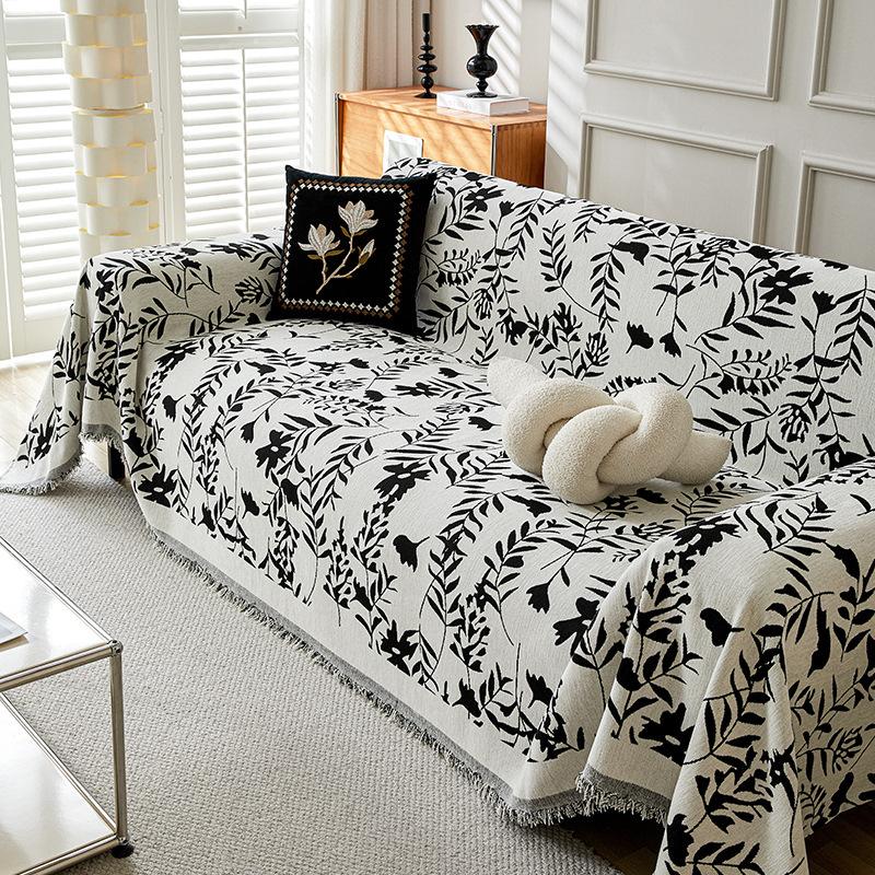 French Style Luxury Vintage Sofa Cover All Season Cat Scratch Proof Universal Slipcover Blanket