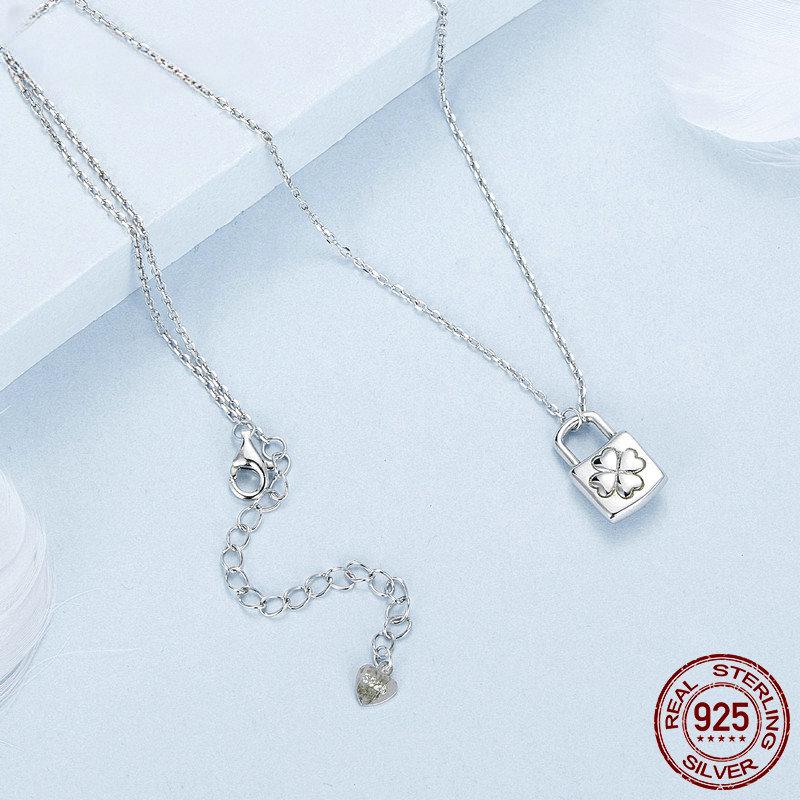 Colier cu pandantiv cu lotus din argint S925, lanț de gât cu flori de opal roz, pentru femei, cadou de logodnă de aniversare, bijuterii fine