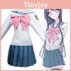 Elegant Danganronpa Dangan Ronpa Sayaka Maizono Uniform Costume Cosplay Suit Dress Wig