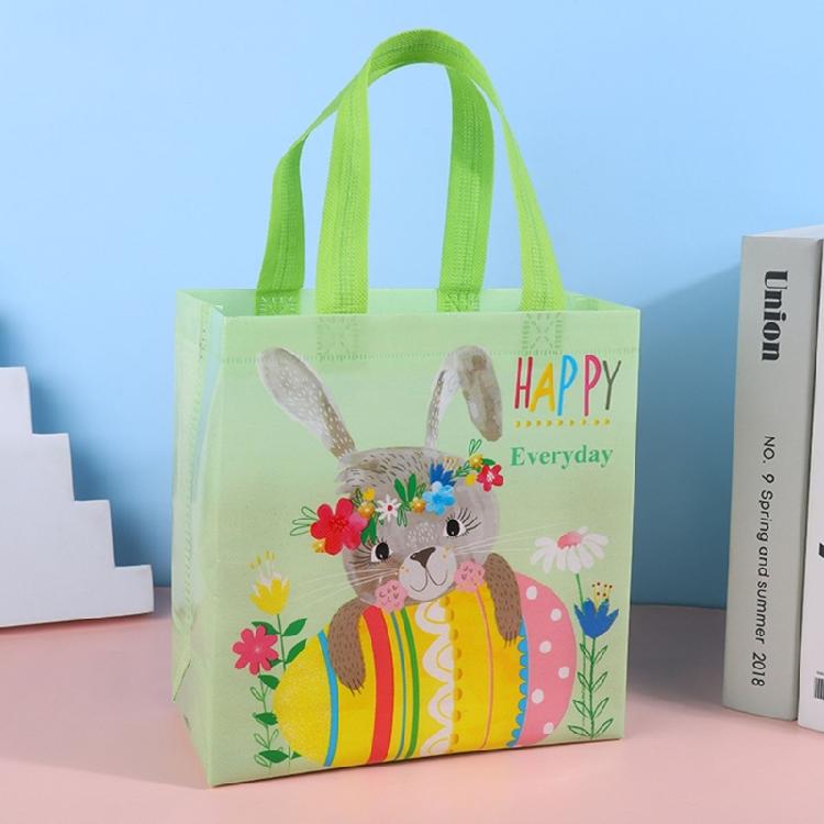4PCS Easters Themed Bags Easters Supplies Children Craft Bag Handmade Festival Basket for Craft and Holiday Decorations