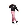 Adidas Originals Trefoil X André Saraiva Graphic Print Crew Neck Sweatshirt Women Tops Black HY4267