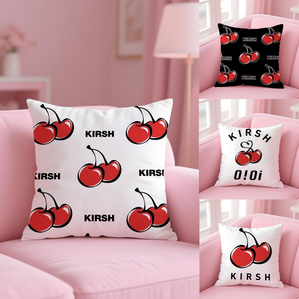 Luxury Brand K-Kirsh Cherry Cushion Cover Short Plush Double-Sided Printing Home Machine Washable In Warm Winter Pillow Case