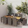 Day and Night - Day and Night Garden Dining Set 9 Pieces and Gray Synthetic Rattan Cushions