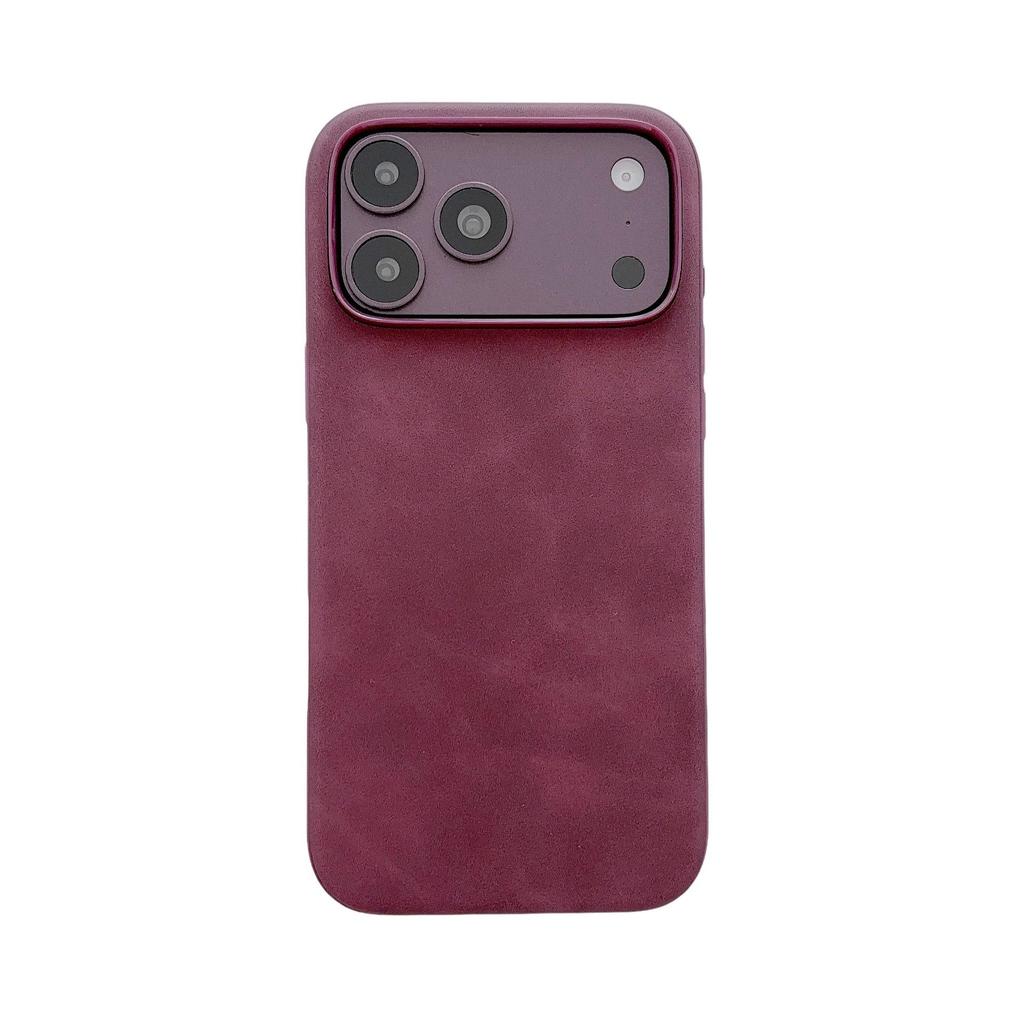 Premium Lambskin Suede Soft Case for Apple 17Pro, 16Pro, 15, 14, 13Pro - Luxurious Protection