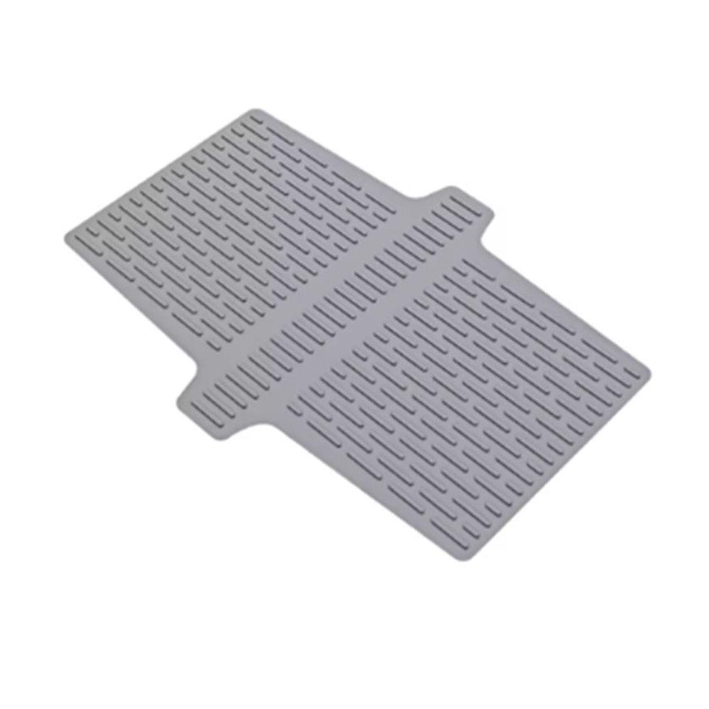 

Силиконовый коврик для сушки посуды, термостойкий, накладка на раковину, разделитель для раковины, защитный коврик, посуда серый