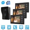 7in TFT Video Intercom Access System Home Security Doorphone with 3 Monitors