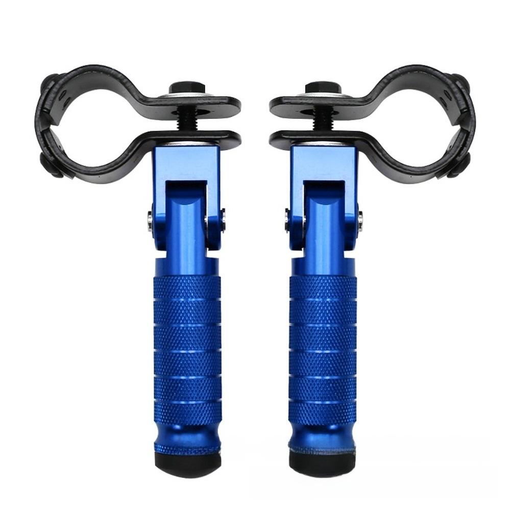 Klappbare Hinterradrasten mit Stützstrebe CNC-gefräst für Motorräder und Elektrofahrräder Kompatibel mit 31 33mm Rahmenrohren