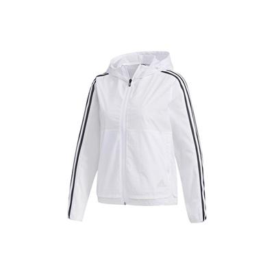 Three-Stripe Sports Hooded Jacket Women Outerwear White FM9257