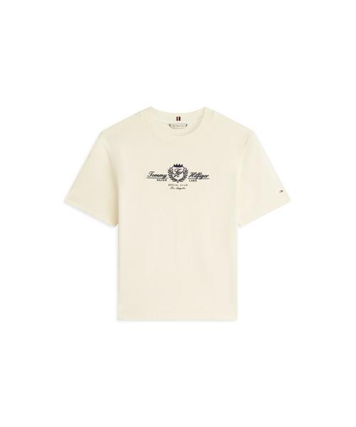 TOMMY HILFIGER Varsity Logo Embroidered T-Shirt (T22G1Tto061Wt1Aex)