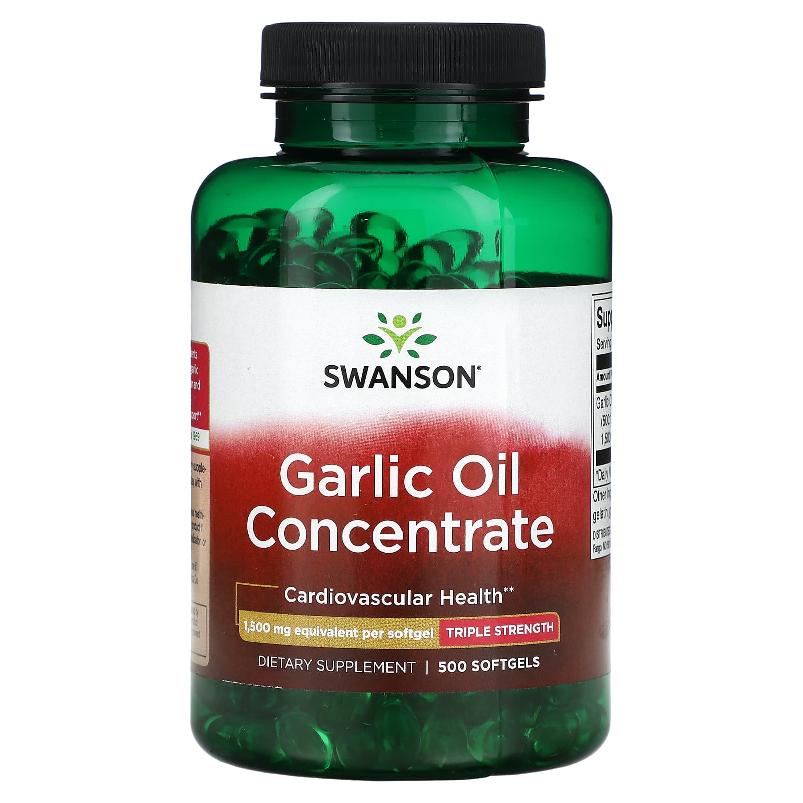

Garlic Oil Concentrate, 1,500Mg, 500 Softgels