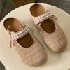 Designer Weave Women's Flats Slippers Bead Bow Mules Shoes Summer Trend 2025 New Shallow Flip Flops Walking Cozy Slides