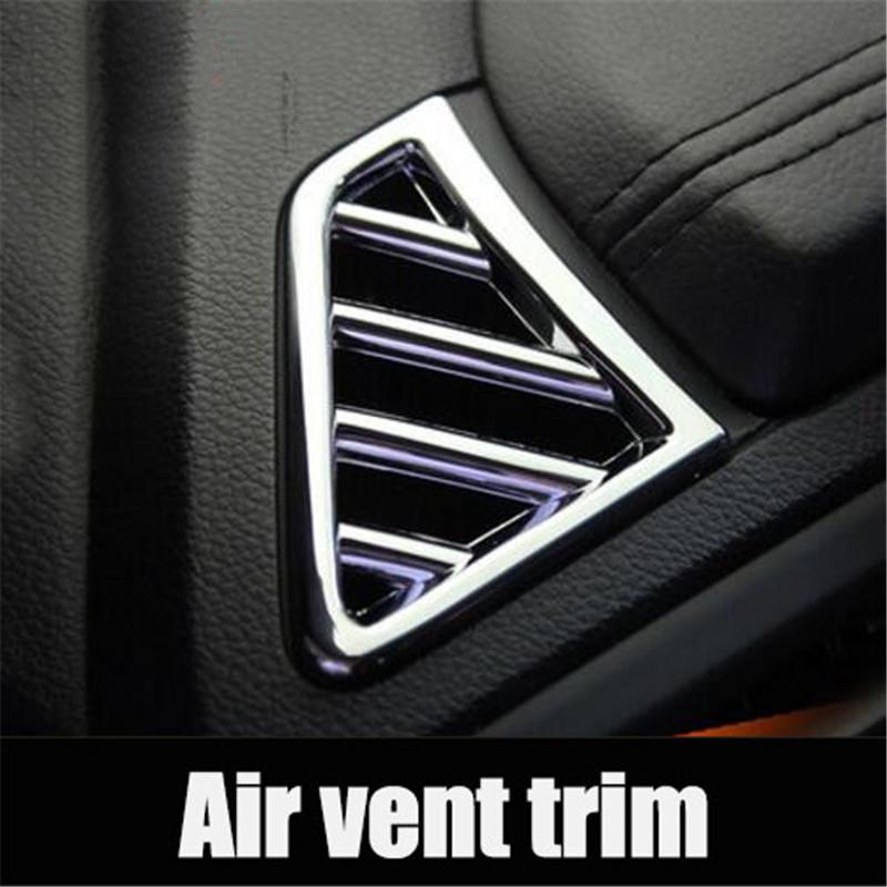 ABS Chrome Air Vent Conditioning Trim Cover Special Interior Conversion Sticker For Kia RIO K2 2010-2016 Car Styling