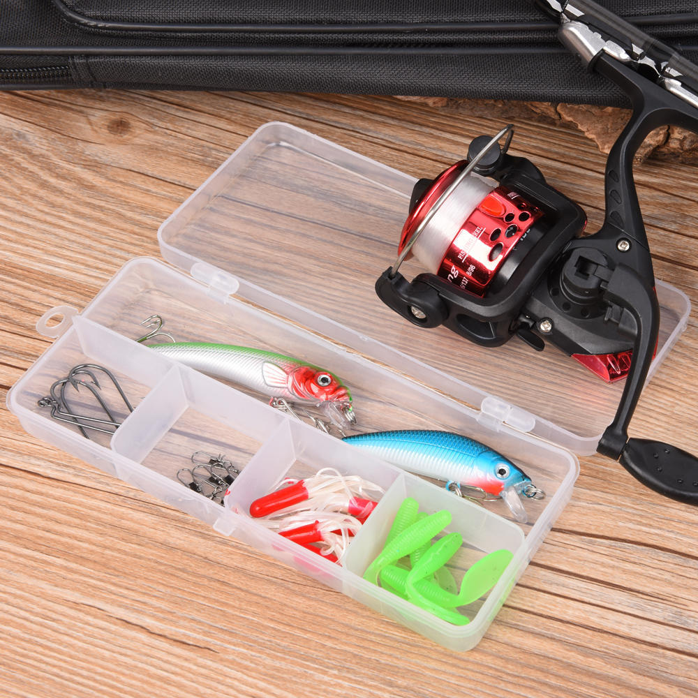 Lixada kolfiber teleskopisk fiskespö och rulle Combo komplett kit spinning fiskerulle fiske Lur