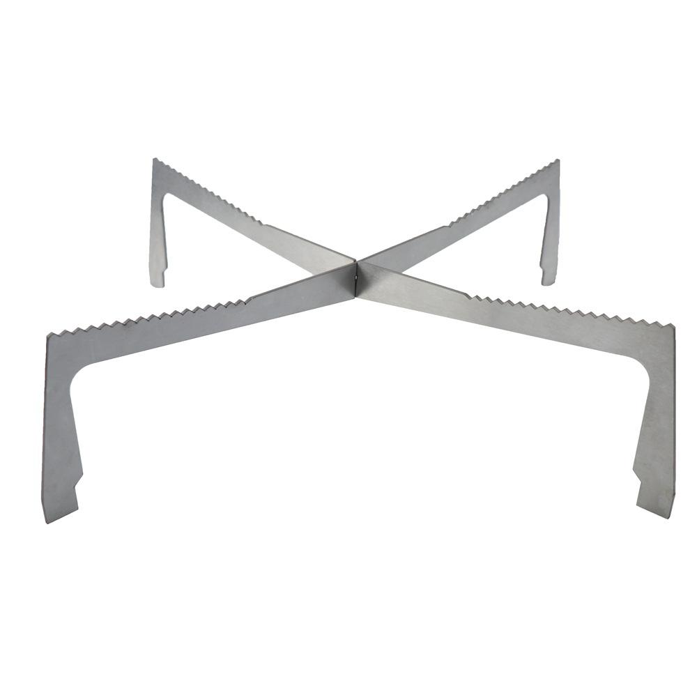 Portable Folding Camping Wood Stove Large Capacity Stainless Steel Picnic Wood Stove Multifunction Cooker Firewood Bonfire Stove