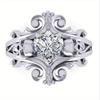 1Pc Fashion Skull Fashion Ring with Synthetic Zirconia