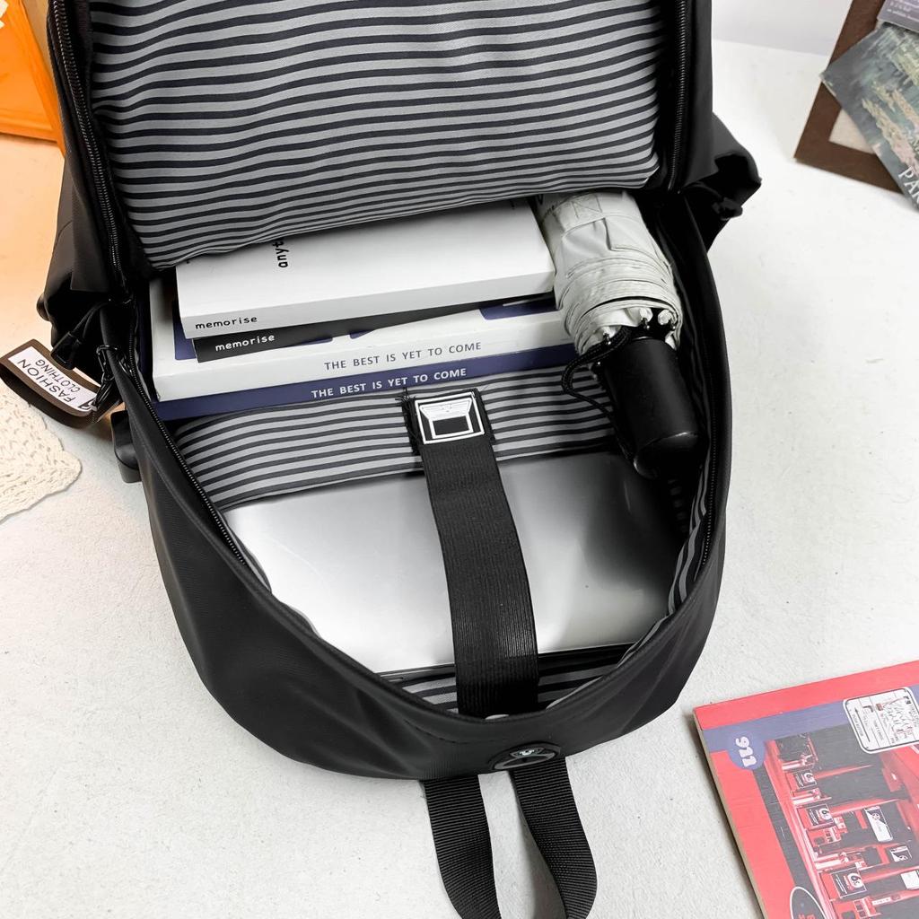 Versatile Cross-Border Backpack: Large-Capacity, Casual & Simple Design for College Students, Commuting, Short Trips & Men's School Use