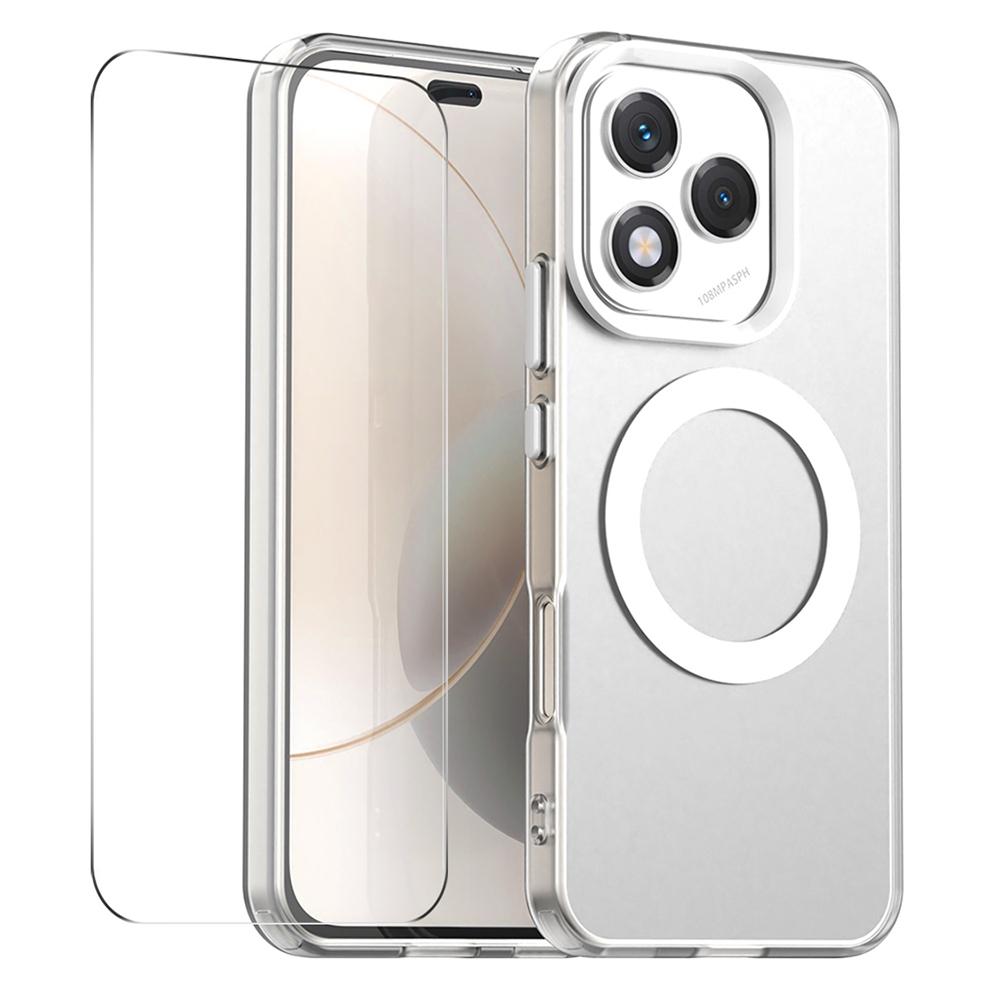 ENKAY HAT PRINCE For Honor 400 Lite 5G Case with 9H Tempered Glass PC TPU Phone Cover Magnetic Case