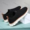 Fashion Large Men's Casual Shoes Spring Breathable Fly Woven Non Slip Running Shoes Fashion Lightweight Comfortable Vulcanized Shoes