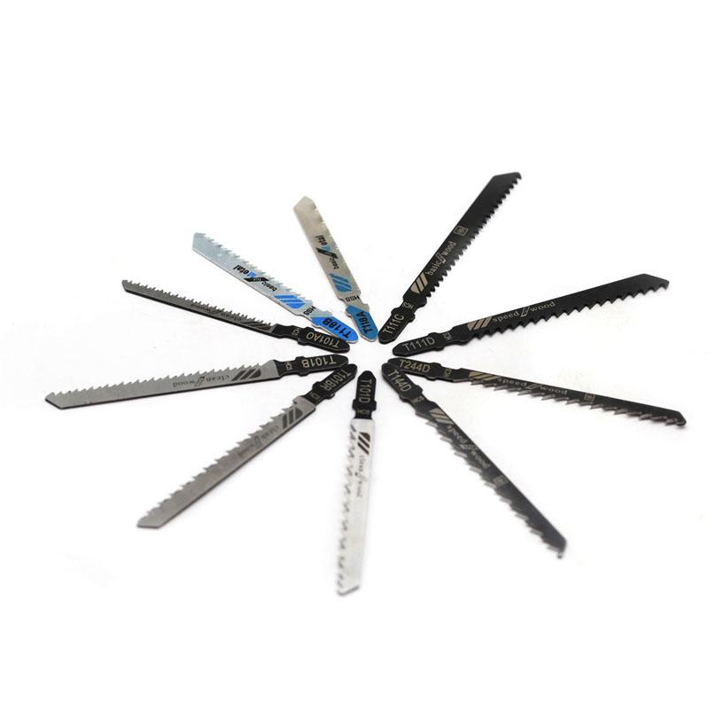 10 Stück Hcs HSS geschliffene Zähne gerade schneidendes T-Schaft-Stichsägeblatt für Holz