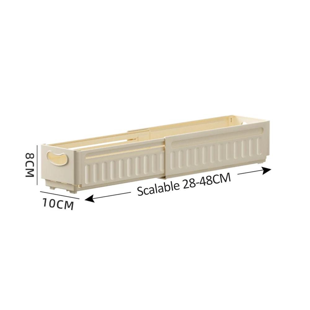 Storage Box Extendable Living Room Multifunctional Storage Basket Cabinet Desktop Snack Spice Storage Box Refrigerator Kitchen