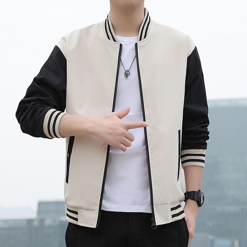 2022 Spring/Autumn Men's Korean Style Casual Stand Collar Baseball Jacket