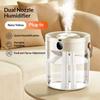 Triple Spray Humidifier Quiet Large Mist Volume Large Capacity For Bedroom Living Room Office Home Safe For Pregnant Women Baby