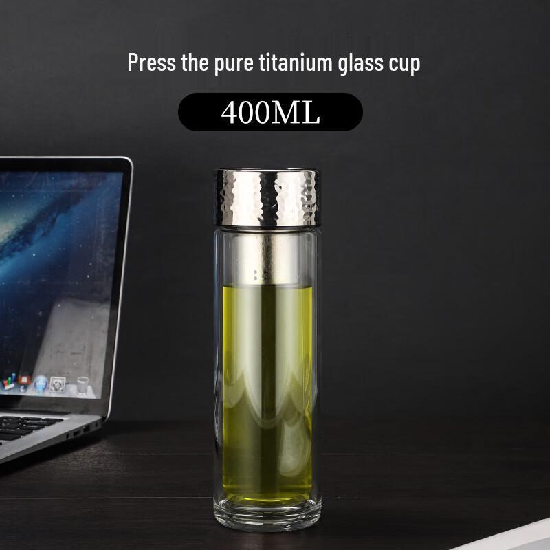 SX Double-Layer Tea Infuser Glass Cup