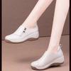 One-pedal Shaking Autumn Casual Soft Leather Comfortable Thick-soled Wear-resistant Women's Shoes Single Shoes Women