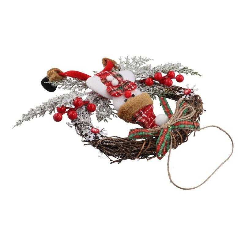 

AEE2-Artificial Christmas Wreath For Front Door Wall Window Farmhouse Home Decoration