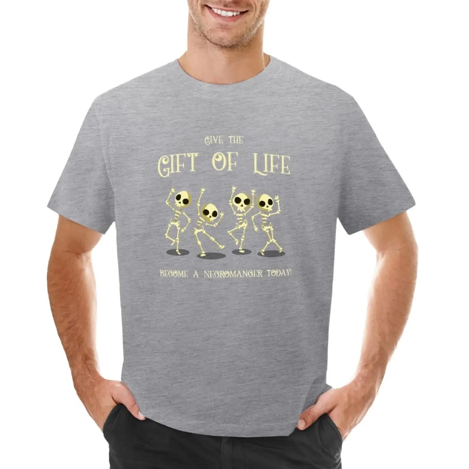 

Give the Gift of Life Become a Necromancer Today TShirt oversizeds quickdrying cute clothes tees workout shirts for men S