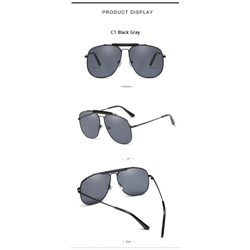 Lunettes de soleil rétro surdimensionnées en métal pour femmes, lunettes de soleil pilote rouge pêche, lunettes de créateur tendance UV400 2023, nouveauté