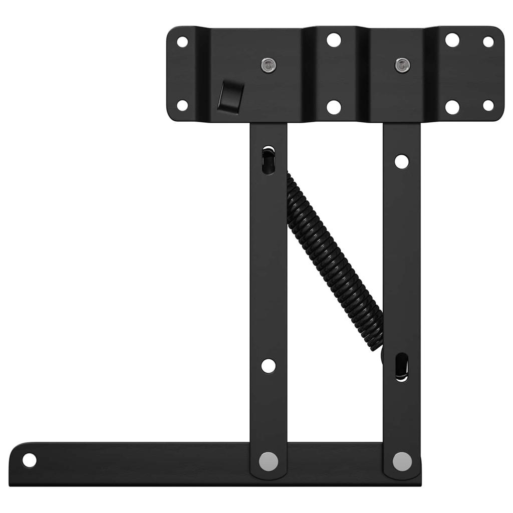 Bed Lift Mechanism 2 Pcs Black 340 X 95 X 40 Mm Iron