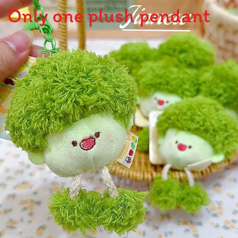 Carrots Corn Mushrooms Cartoon Plush Keychain Vegetable Cord School Bags Gift