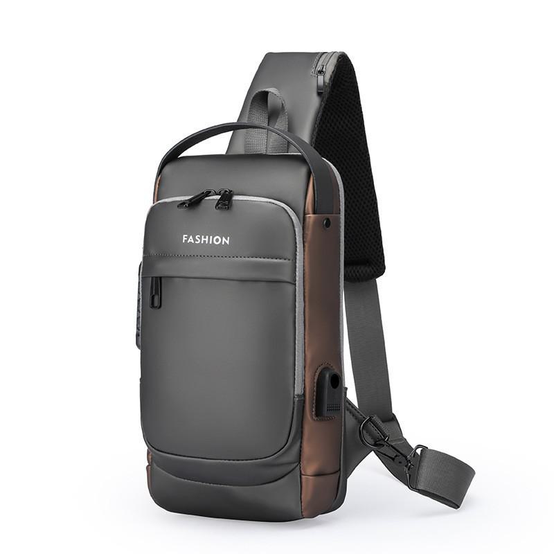 Bandolera de Pecho Antirrobo de Gran Capacidad para Hombre con Cierre de Contraseña - Bolso de Hombro Multifunción para Motocicletas o Uso Casual