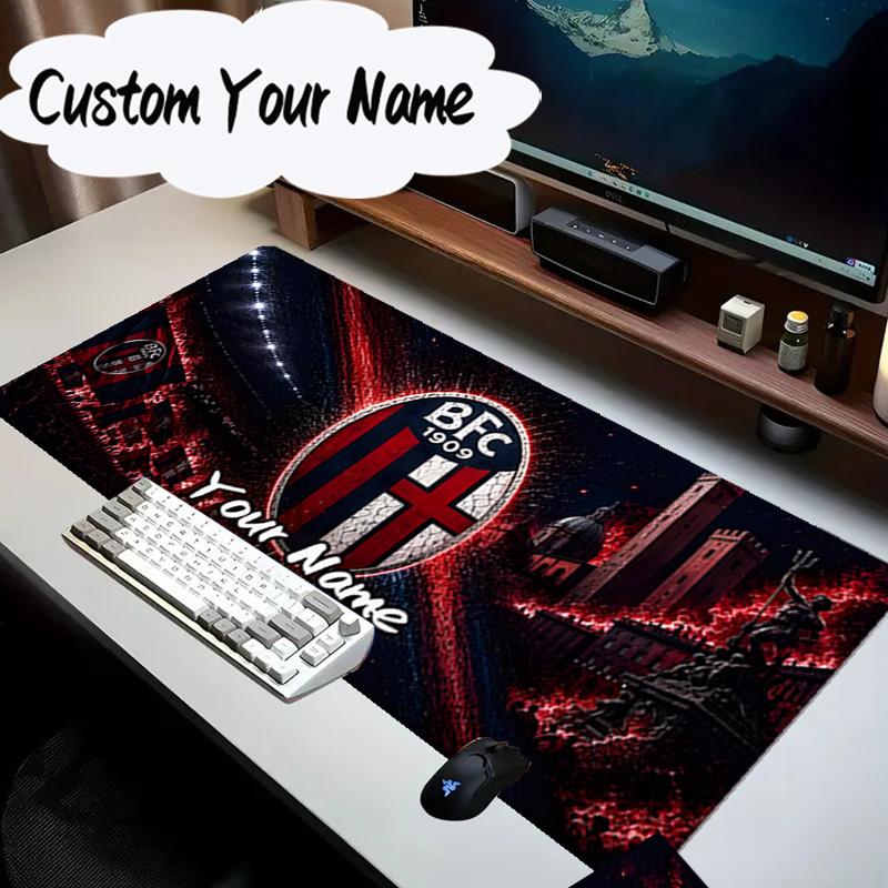 Custom Name Mouse pad Bologna Crest Design Mouse pad, Gaming Mouse Pad, keyboard pad, Desk Decor for computer notebook Fan Birthday Gift