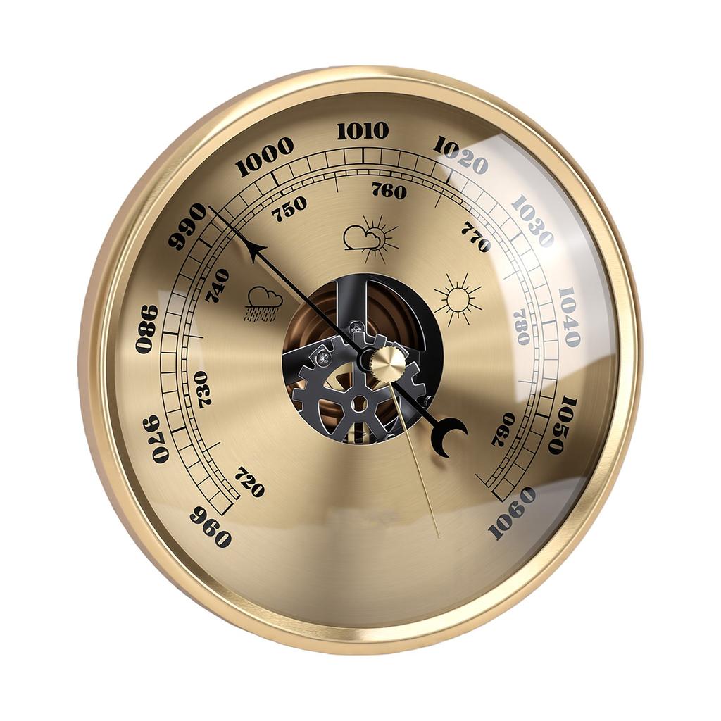 3 in 1 Barometer Thermometer Hygrometer 130mm Wall Or Desk Mount Barometric Pressure Gauge for Home Office Greenhouse
