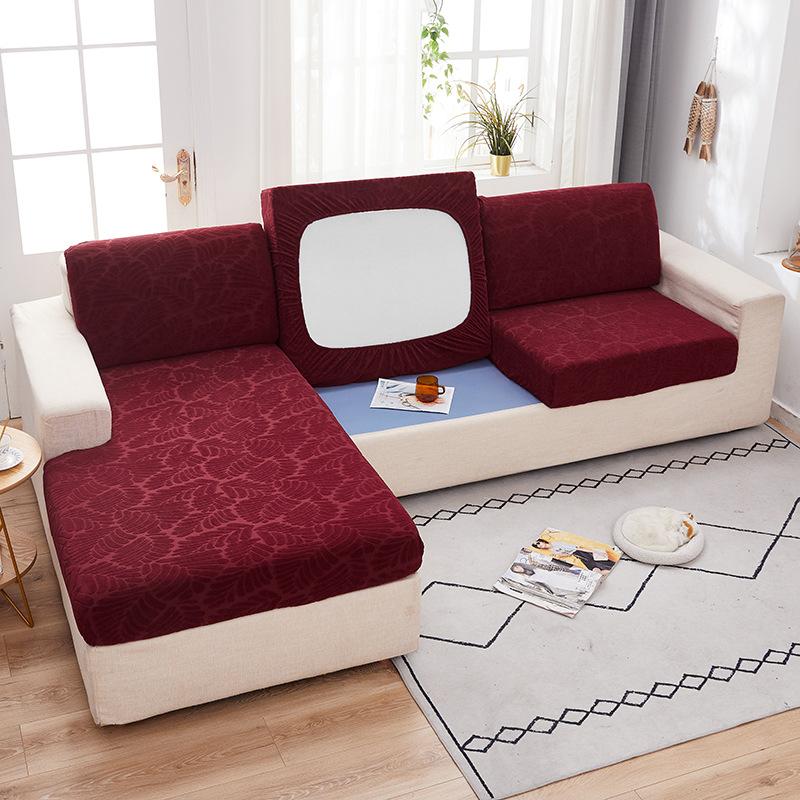 Solid Color Jacquard Sofa Seat Cover Four Seasons Universal Thickened Anti-Scratching Dust Cover All-Inclusive Non-Slip Imperial Concubine Combination