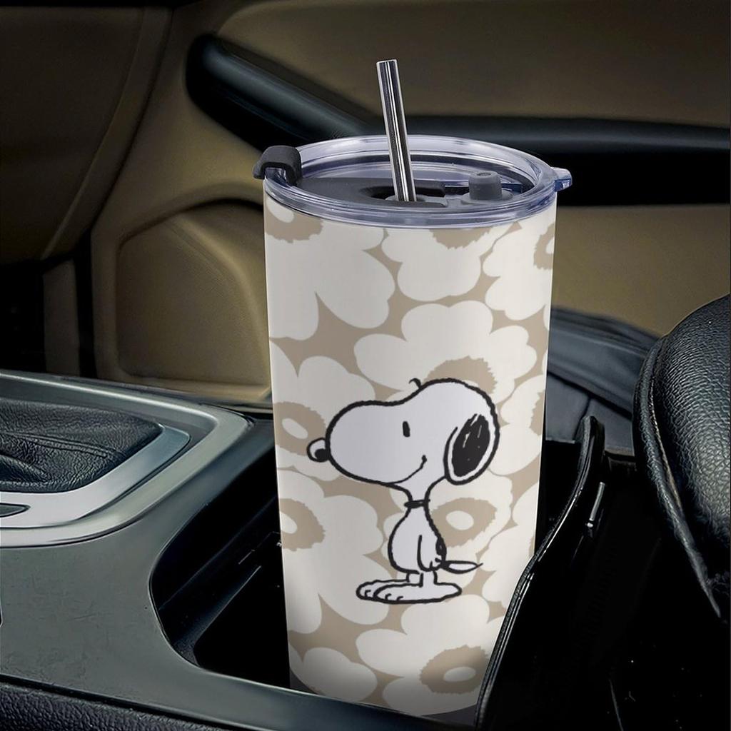 Miffy Snoopy Snufkin Little My Tumbler Mug Coffee Cup Convenience Store Cup Cold Insulation Water Bottle Direct Drinking Stainless Steel with Lid