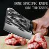 6MM Thick Forging Bone Knife Stainless Steel Kitchen Knife Cutting Meat Cutting Bone Knife Kitchen Accessories