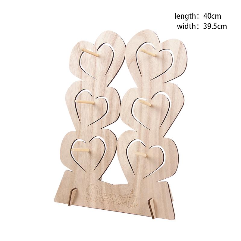 Wooden Donut Wall Donut Holder Donut Boards Stand Wedding Table Decorations Kids Birthday Party Favors Baby Shower Supplies