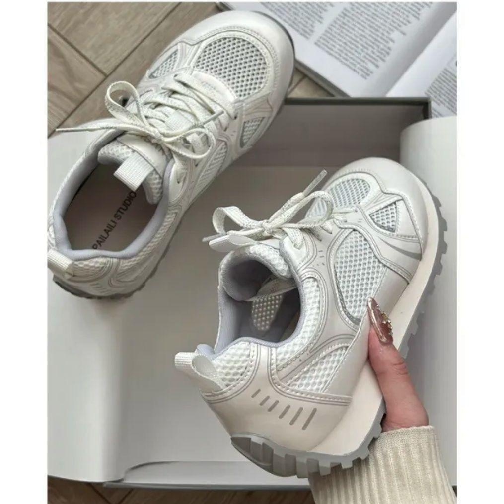 Thin high-end new Chinese waffle Forrest Gump shoes women's 2025 new mesh soft sole niche sports shoes women's shoes