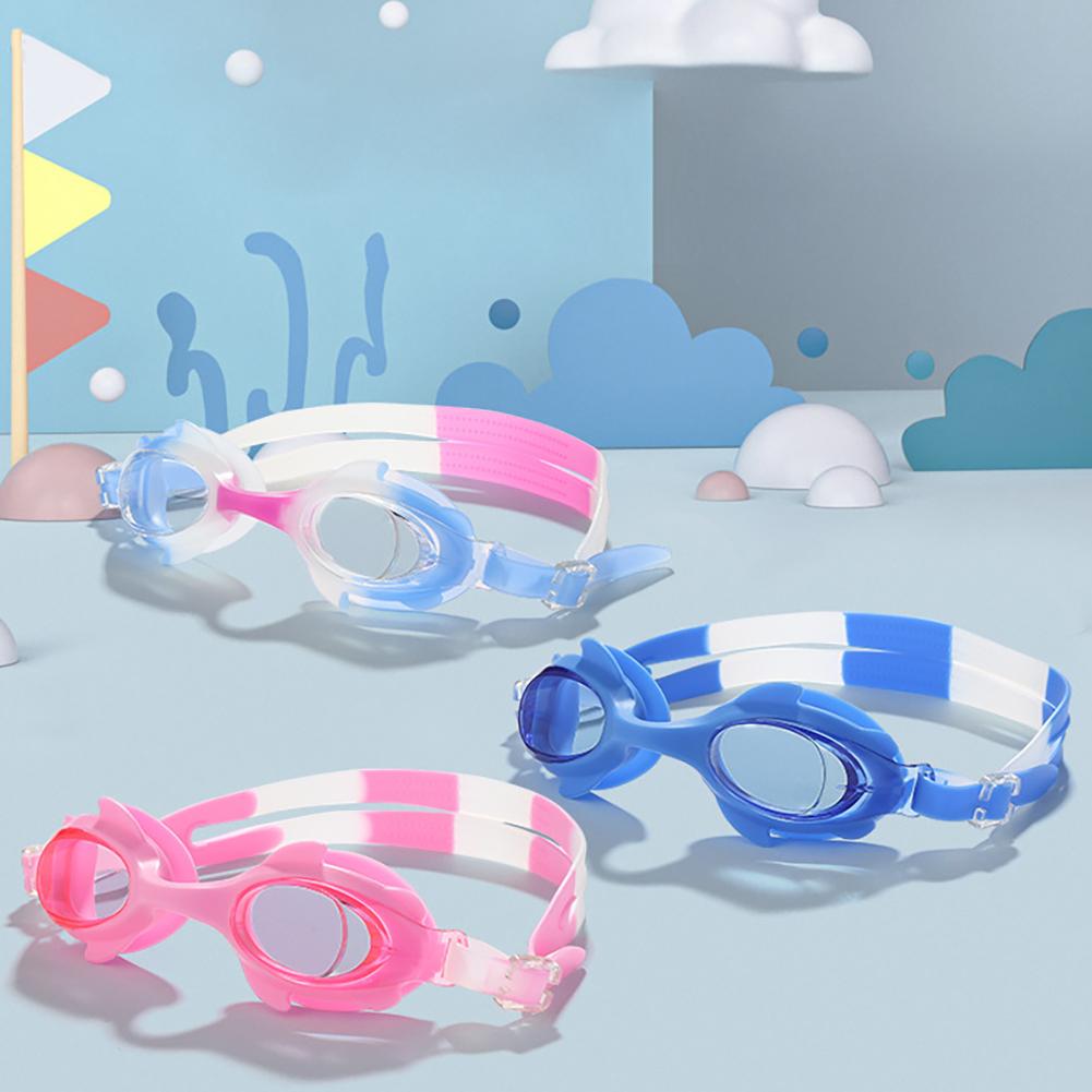 1 Pair Silicone Swimming Goggles Multiple Colors High-definition Anti-fogging Training Goggles For Boys Girls