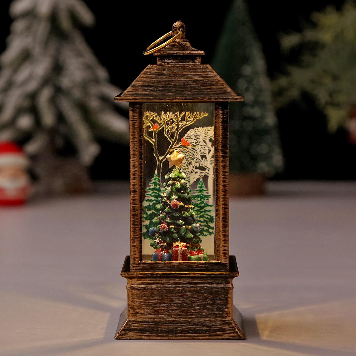 

Рождественский ветровый светильник Санта-Клауса, ночник, украшение стола, украшение