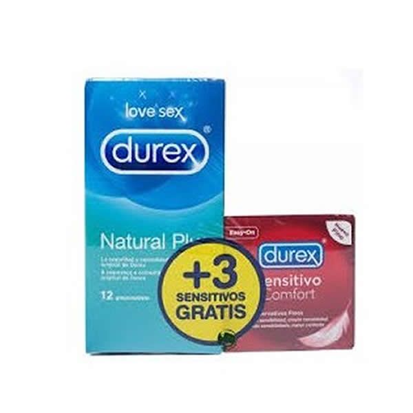 Durex Love Sex Natural Plus 12 РїСЂРµР·РµСЂРІР°С‚РёРІРѕРІ + 3 РґР»СЏ С‡СѓРІСЃС‚РІРёС‚РµР»СЊРЅС‹С…