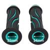 Nakira Bike Grip Moped Handle 0.9 Inches (22.2 Mm) Left and Right Set Rubber H Type (Green)