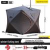 Pentagonal Winter Outdoor Sauna Tent: Portable Steam & Sweat Box for Ice Fishing and Medicinal Bath.